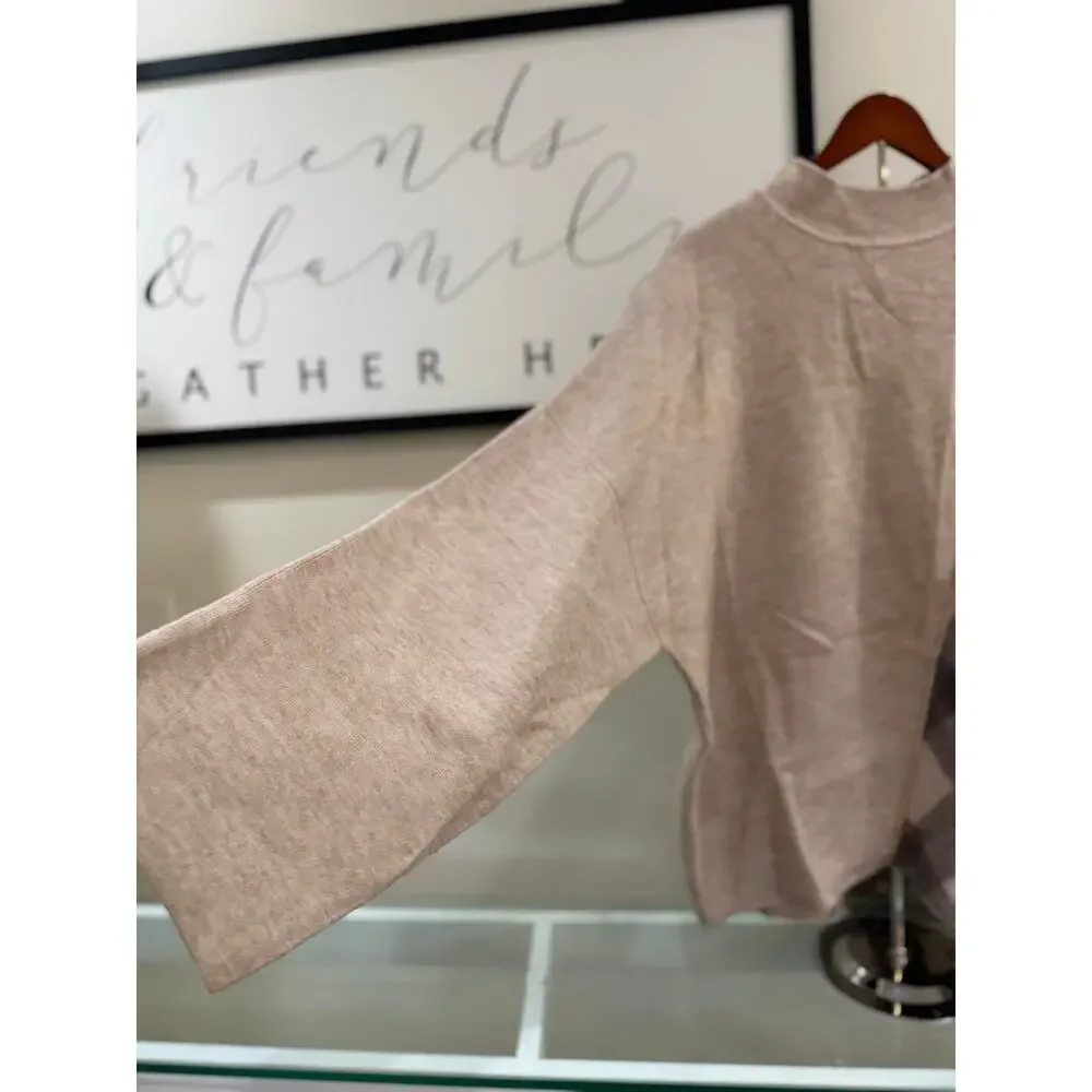 Anthropologie Half Sweater Half Poncho-One Size